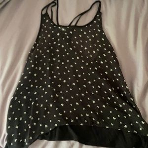 Black bow tank top